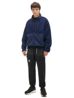 Best Cropp Czarne dresowe joggery z efektem reflective czarny