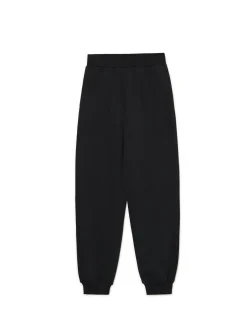 Clearance Cropp Czarne dresowe joggery z nadrukiem czarny