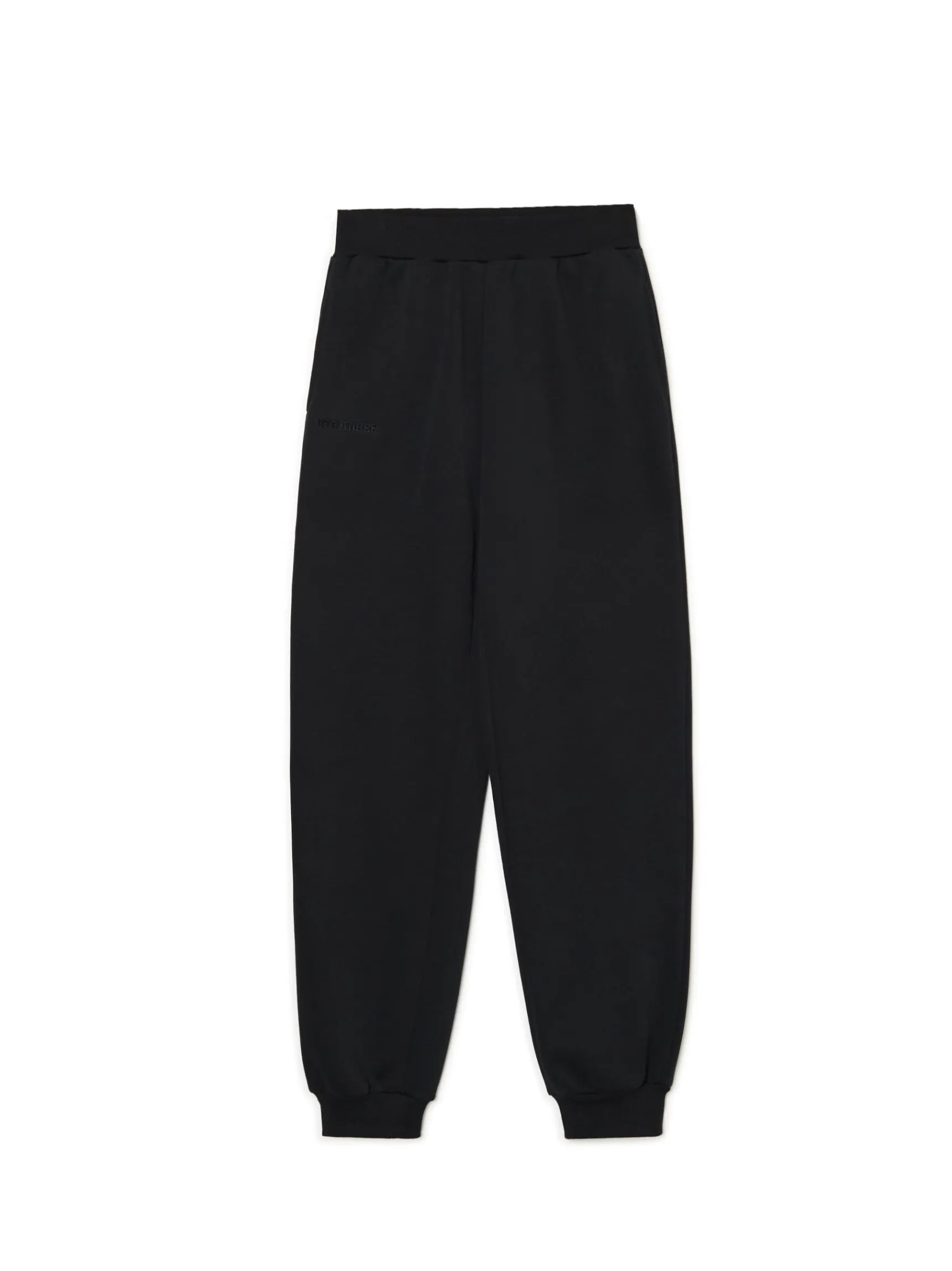 Clearance Cropp Czarne dresowe joggery z nadrukiem czarny