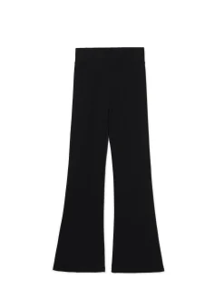 Hot Cropp Czarne dresy typu flare czarny