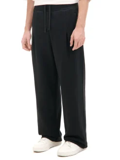 Online Cropp Czarne dresy wide leg czarny