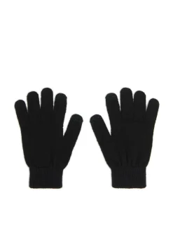 Clearance Cropp Czarne dzianinowe rękawiczki czarny