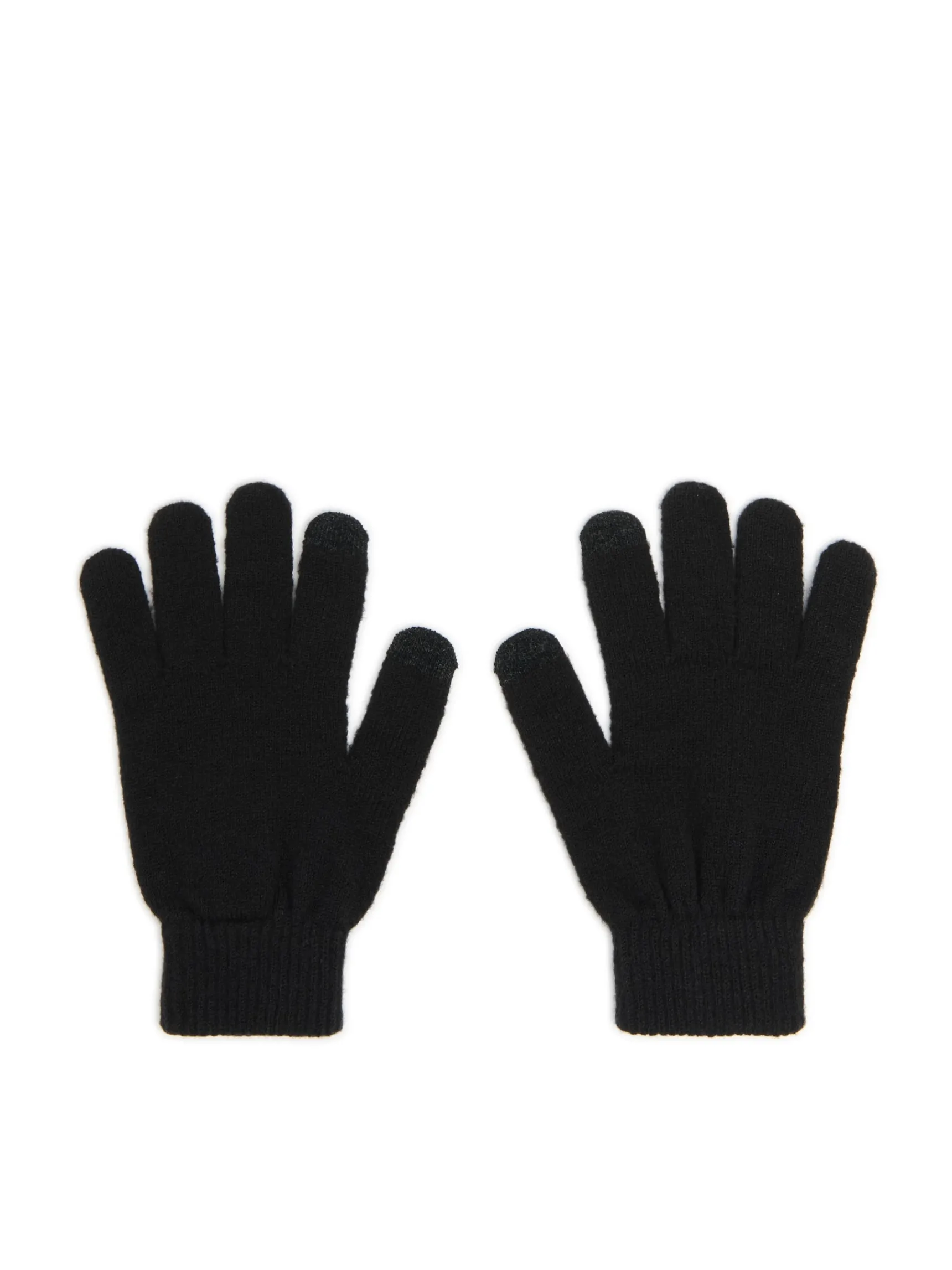 Clearance Cropp Czarne dzianinowe rękawiczki czarny
