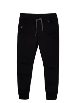 Hot Cropp Czarne jeansowe joggery czarny