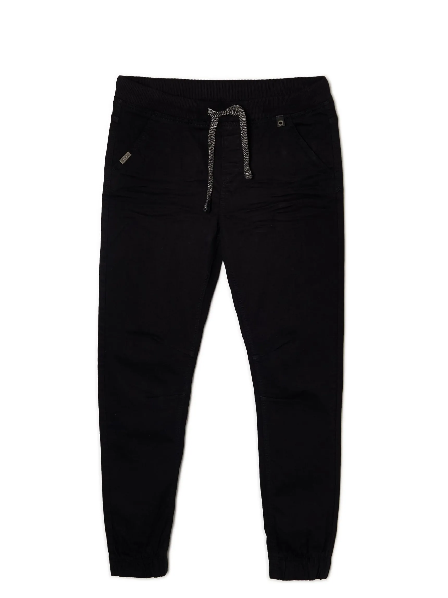 Hot Cropp Czarne jeansowe joggery czarny