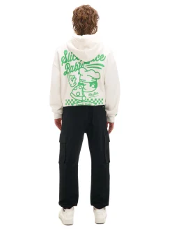 Outlet Cropp Czarne jeansowe joggery czarny