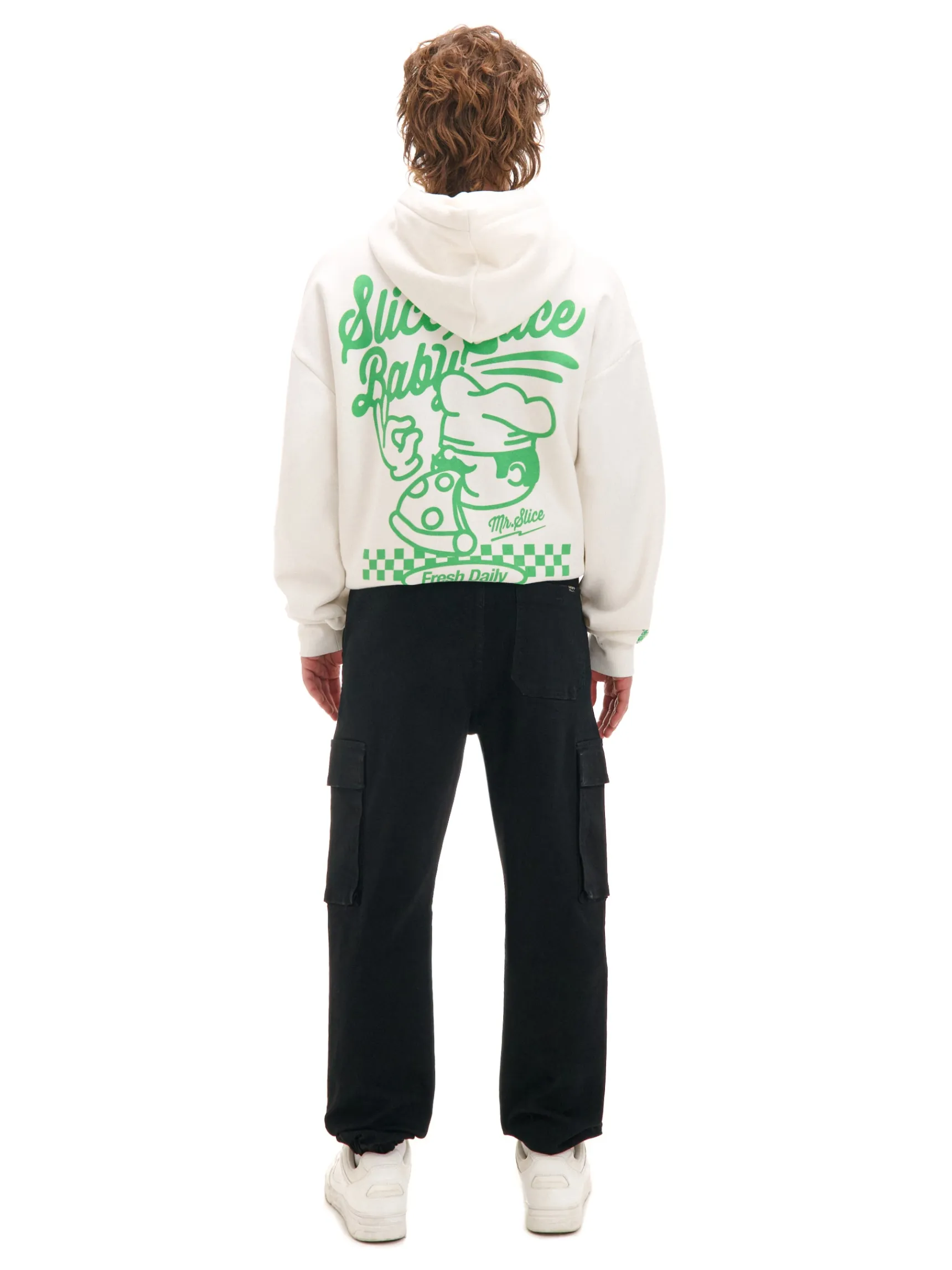 Outlet Cropp Czarne jeansowe joggery czarny