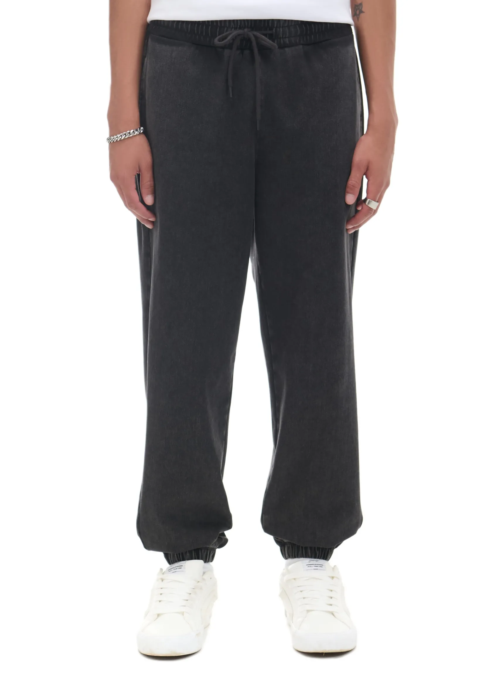 Sale Cropp Czarne jeansowe joggery czarny