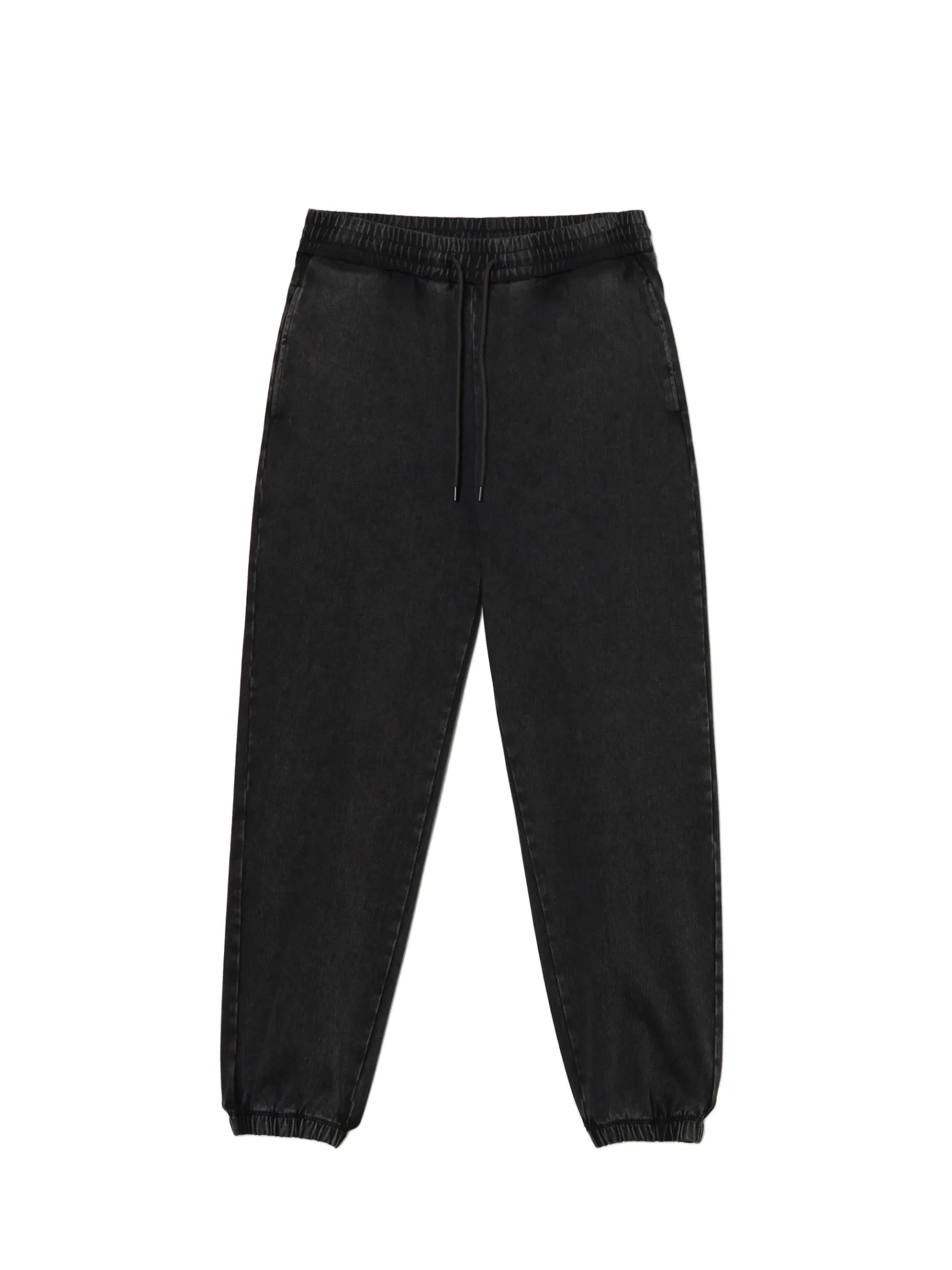 Sale Cropp Czarne jeansowe joggery czarny