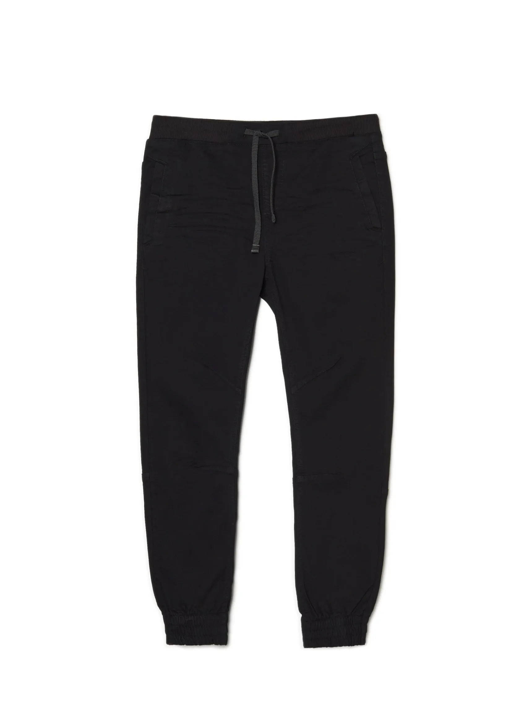 Clearance Cropp Czarne jeansowe joggery chino czarny