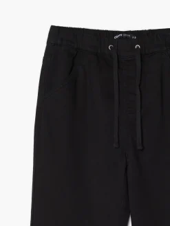 Clearance Cropp Czarne jeansowe joggery slim czarny