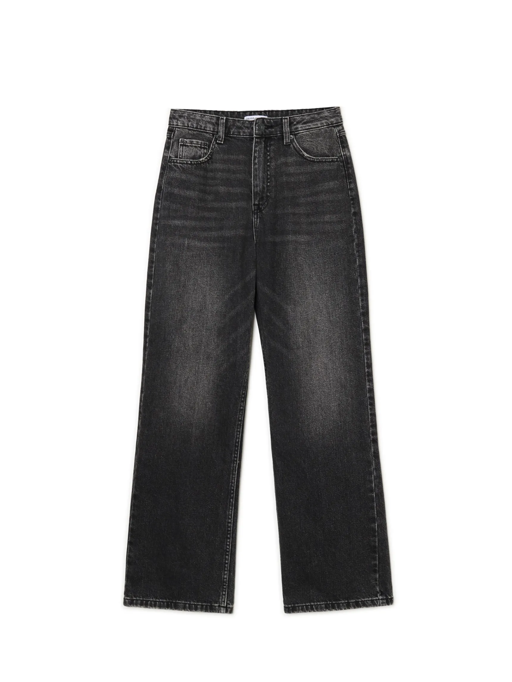 Online Cropp Czarne jeansy baggy czarny