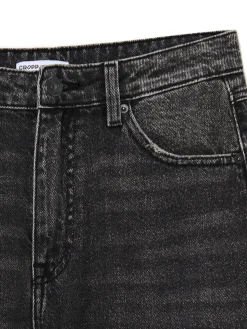 Online Cropp Czarne jeansy baggy czarny