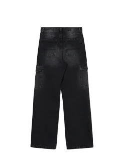 Clearance Cropp Czarne jeansy baggy czarny