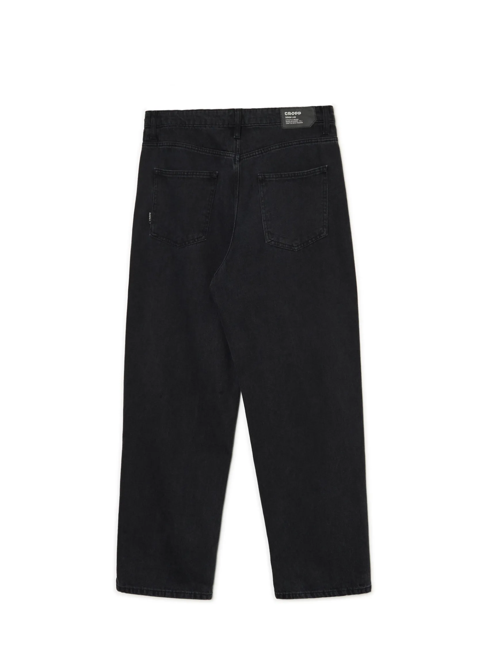 Online Cropp Czarne jeansy baggy czarny