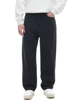 Online Cropp Czarne jeansy baggy czarny