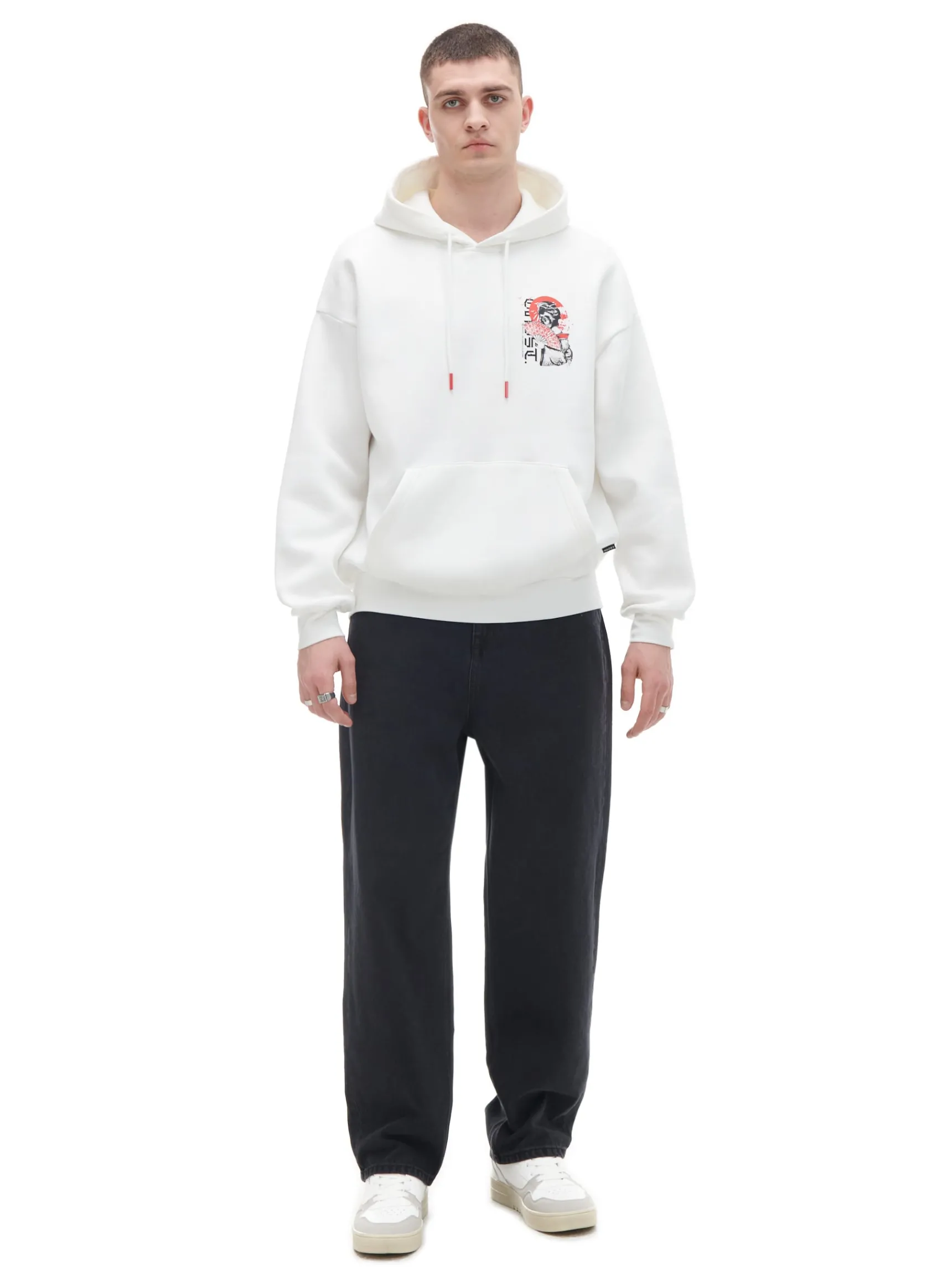 Online Cropp Czarne jeansy baggy czarny
