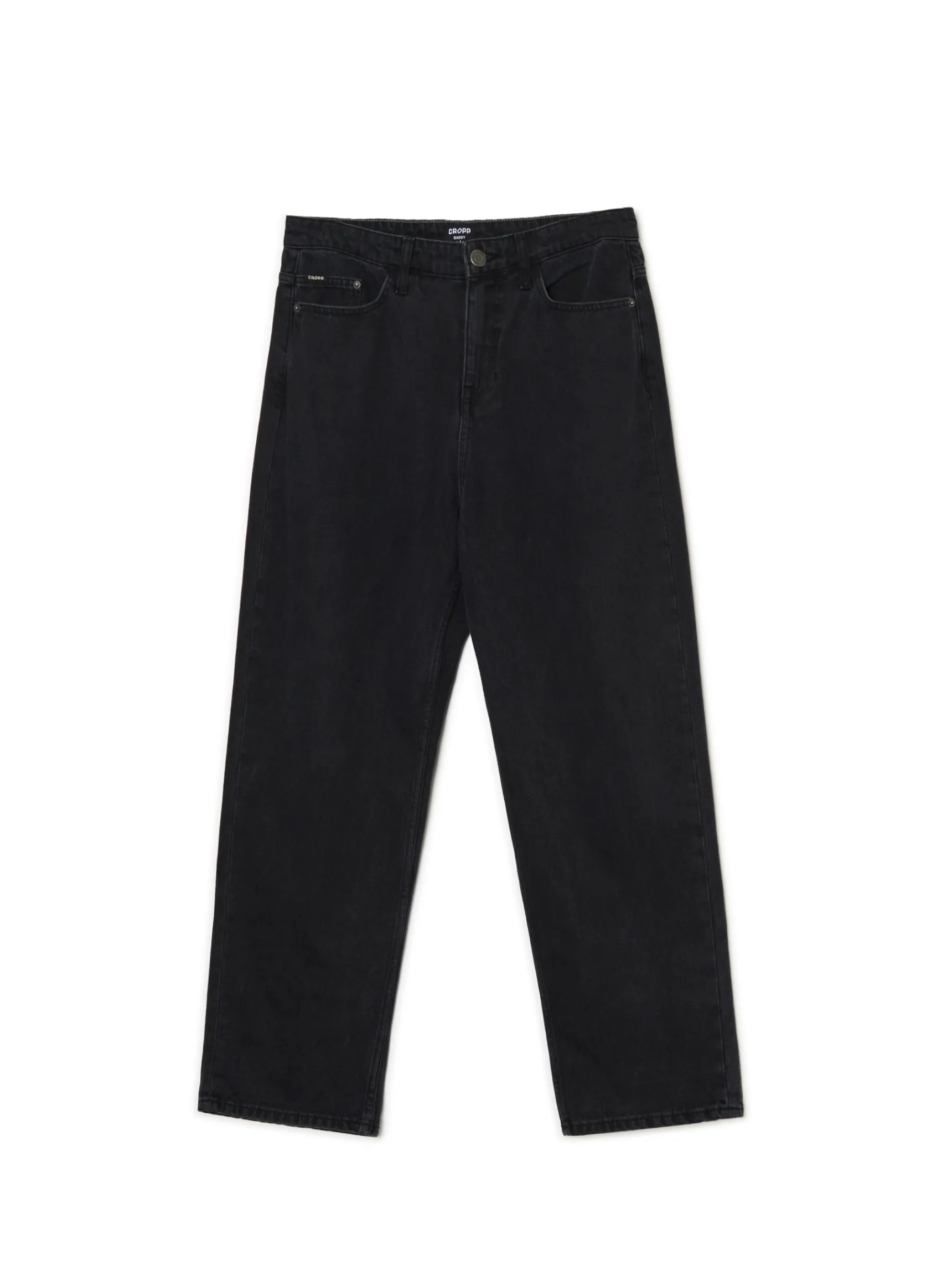 Online Cropp Czarne jeansy baggy czarny