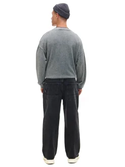 Online Cropp Czarne jeansy baggy czarny