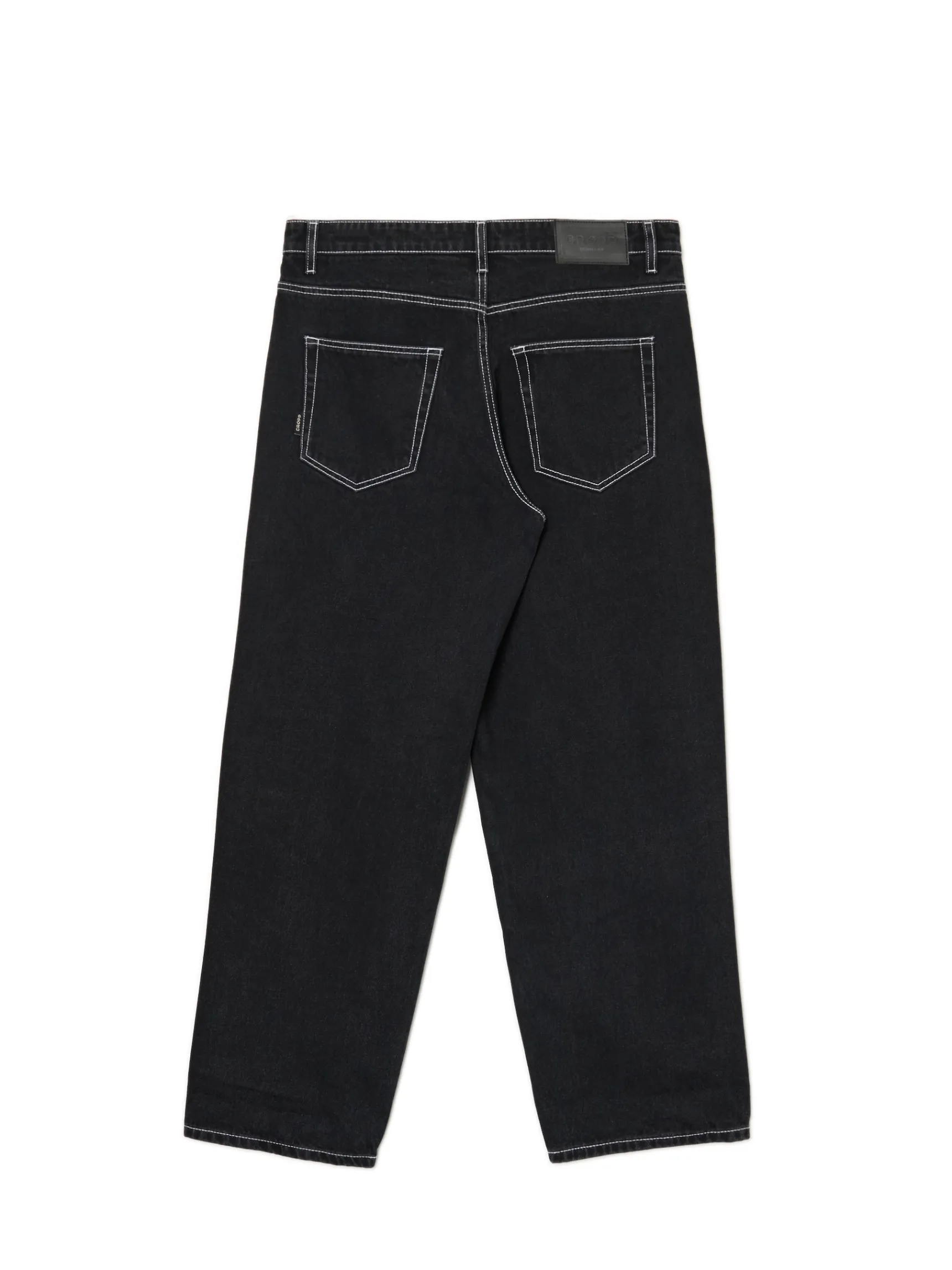 Outlet Cropp Czarne jeansy baggy czarny