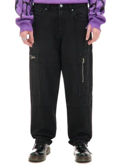 Discount Cropp Czarne jeansy baggy balloon czarny