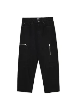 Discount Cropp Czarne jeansy baggy balloon czarny