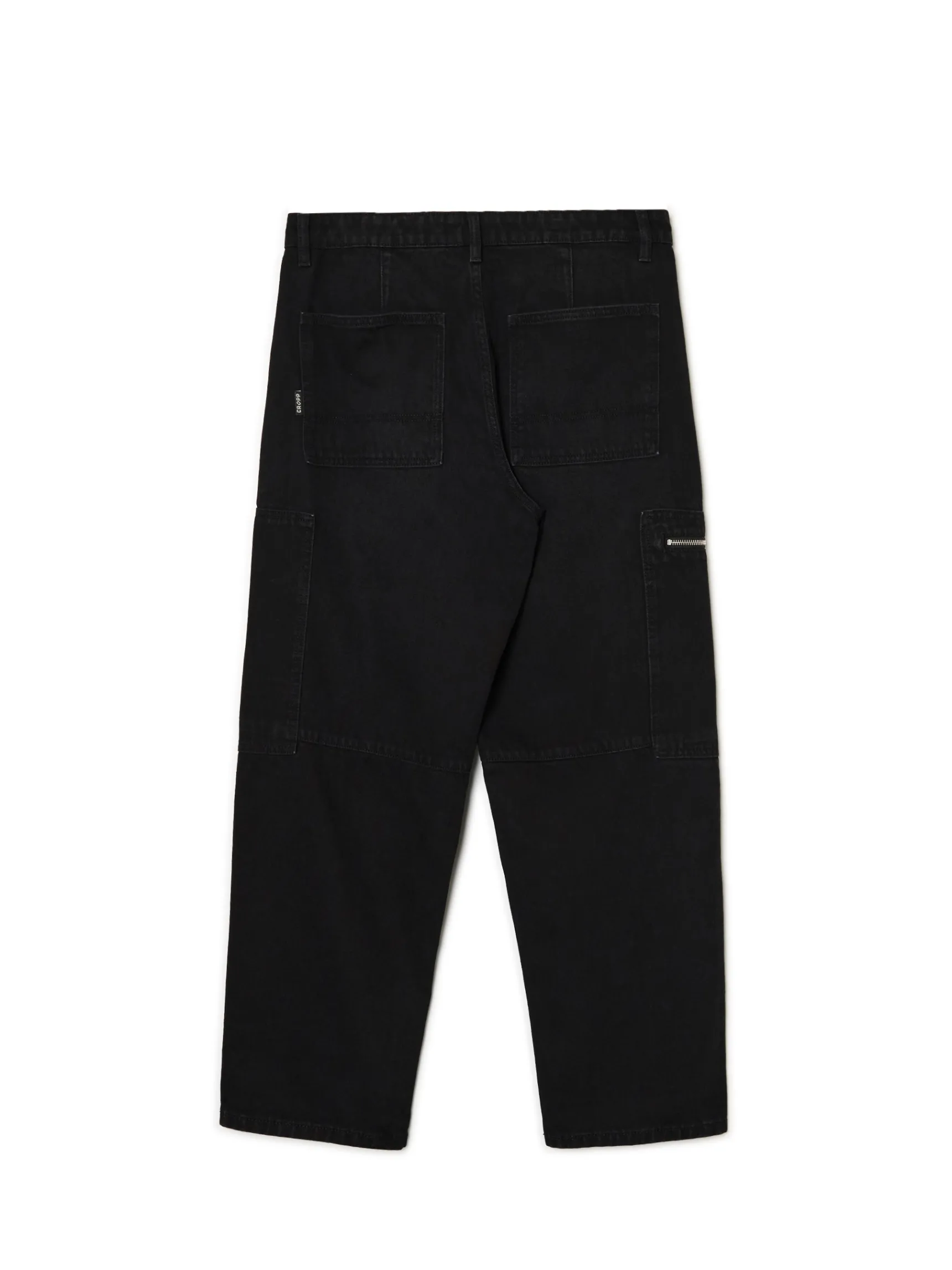 Discount Cropp Czarne jeansy baggy balloon czarny