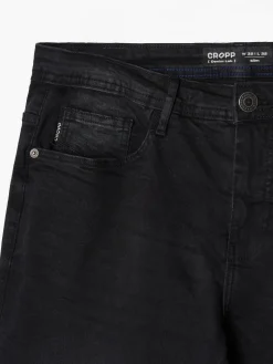 New Cropp Czarne jeansy męskie slim czarny