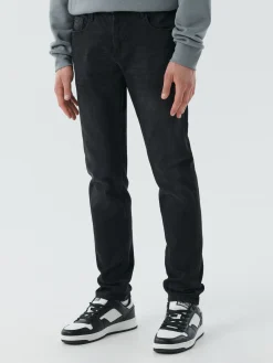 New Cropp Czarne jeansy męskie slim czarny