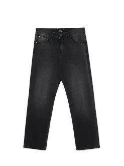 Clearance Cropp Czarne jeansy regular szary