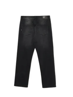 Clearance Cropp Czarne jeansy regular szary
