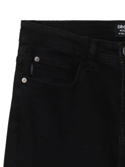 Fashion Cropp Czarne jeansy regular czarny