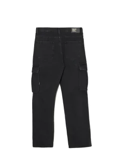 Best Cropp Czarne jeansy relaxed czarny