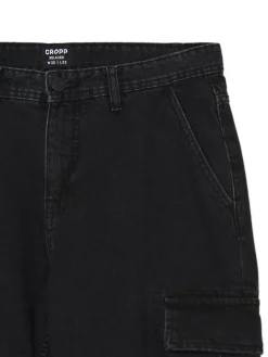 Best Cropp Czarne jeansy relaxed czarny