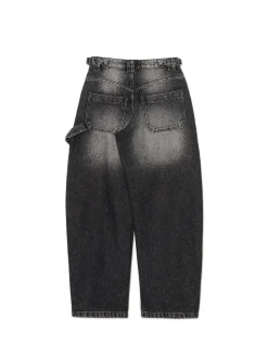 Online Cropp Czarne jeansy skater czarny