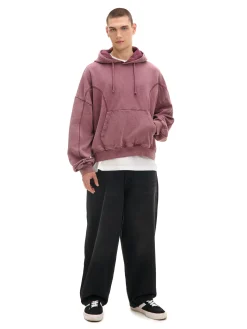 Outlet Cropp Czarne jeansy skater z efektem sprania czarny