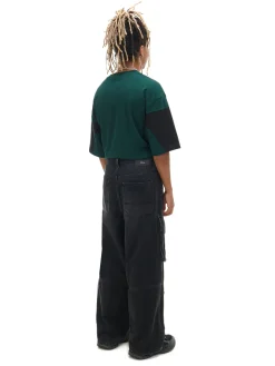 New Cropp Czarne jeansy skater z kieszeniami czarny