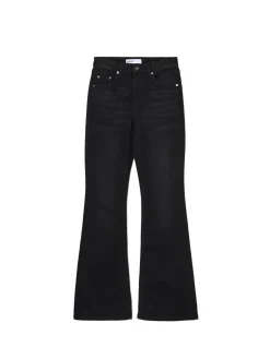 Sale Cropp Czarne jeansy skinny flare czarny