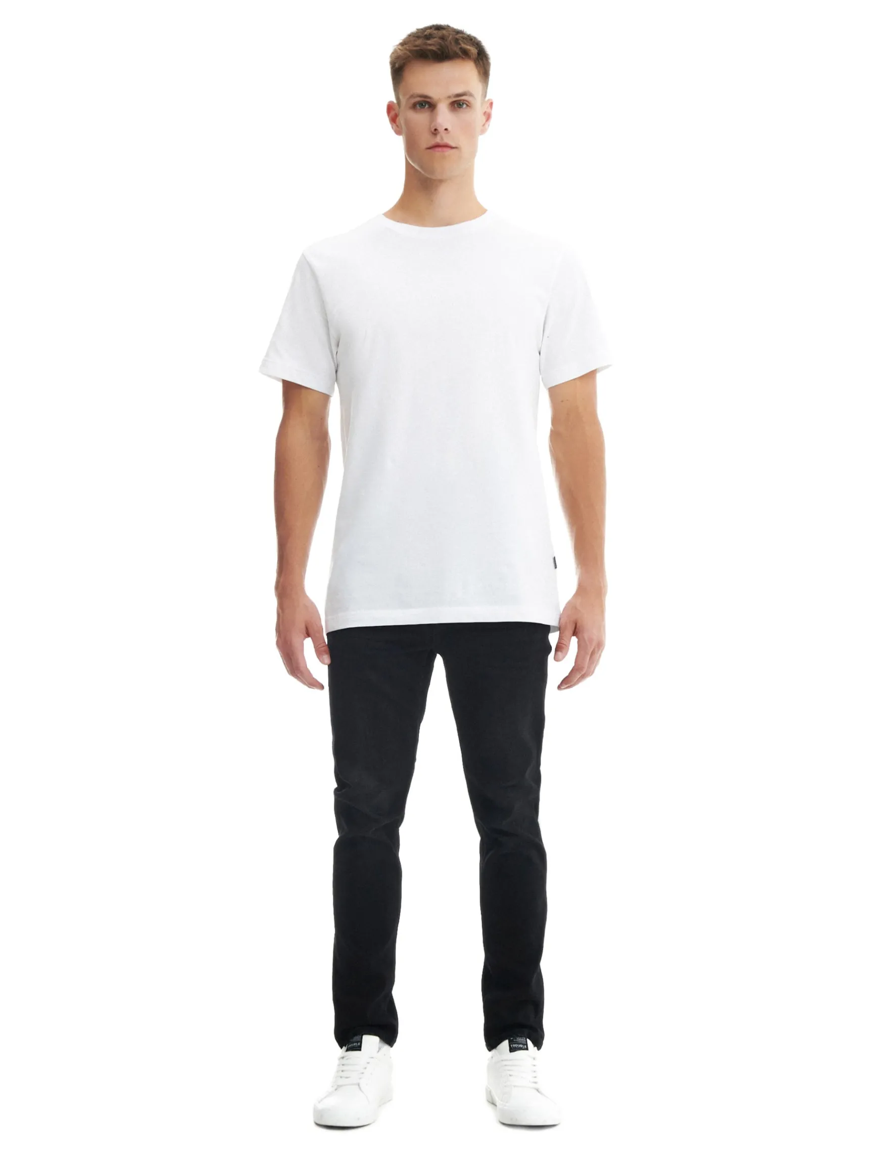 Online Cropp Czarne jeansy slim czarny