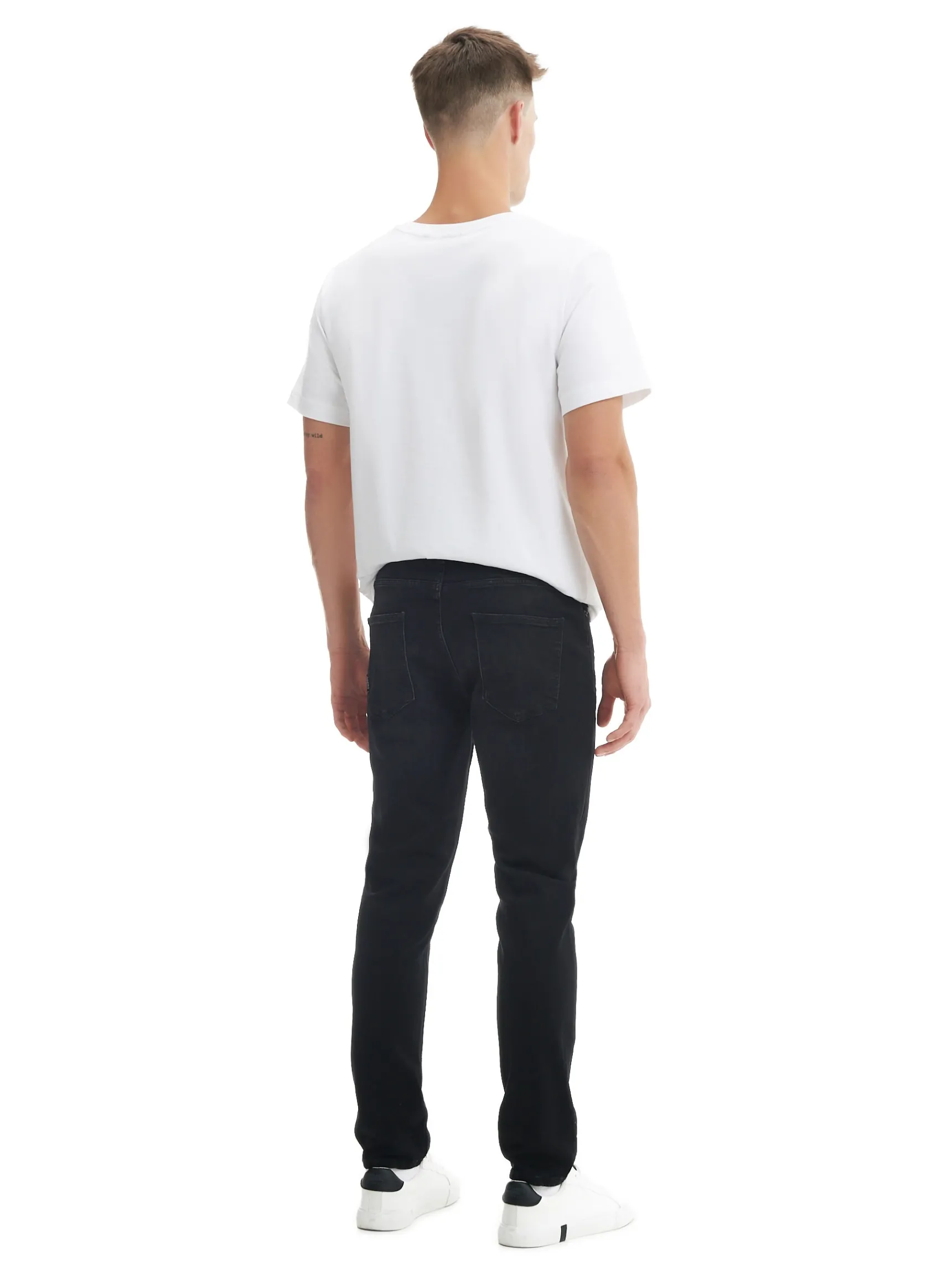 Online Cropp Czarne jeansy slim czarny