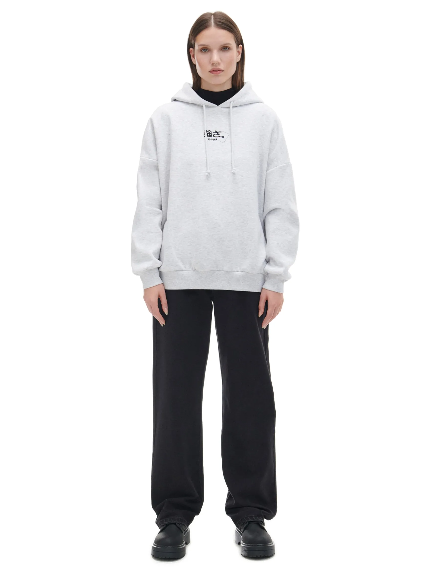 Fashion Cropp Czarne jeansy straight z efektem sprania czarny