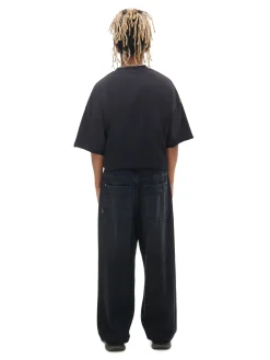Clearance Cropp Czarne jeansy super baggy czarny