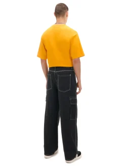 Sale Cropp Czarne jeansy super baggy czarny
