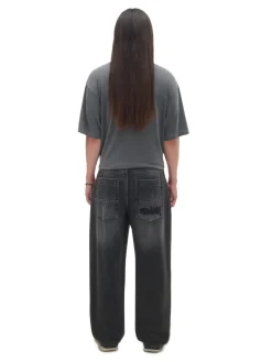 Discount Cropp Czarne jeansy super baggy czarny