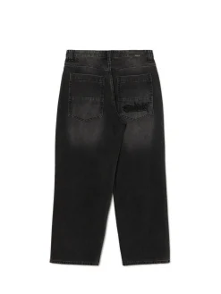 Discount Cropp Czarne jeansy super baggy czarny