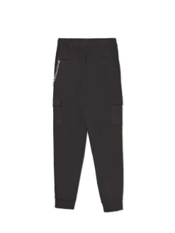 Clearance Cropp Czarne joggery cargo z łańcuchem czarny