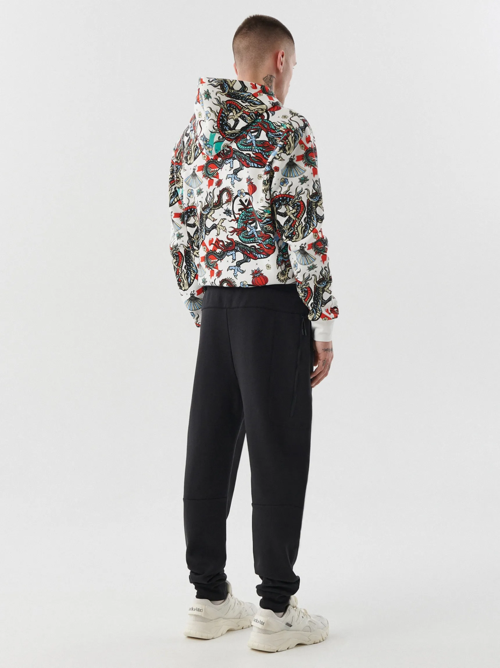 Hot Cropp Czarne joggery slim czarny