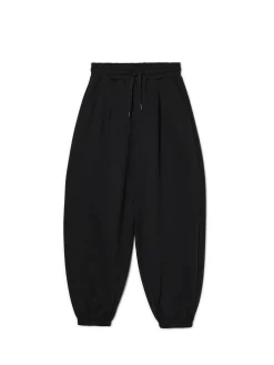 Outlet Cropp Czarne joggery z wysokim stanem czarny