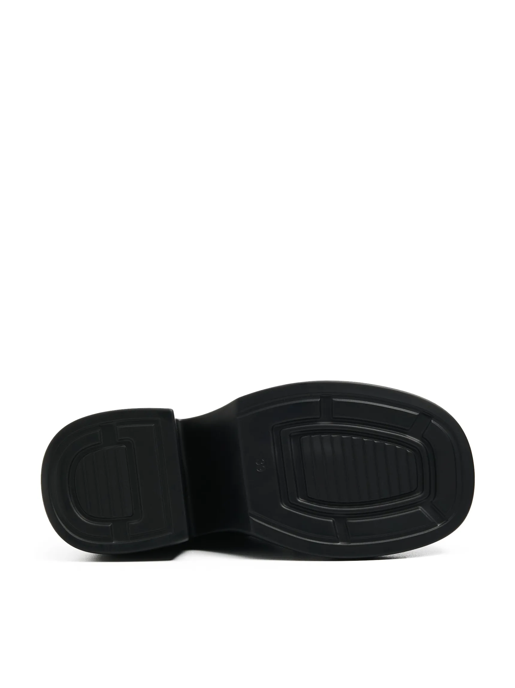 Discount Cropp Czarne loafersy z imitacji skóry czarny