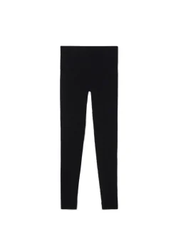 Clearance Cropp Czarne prążkowane legginsy czarny